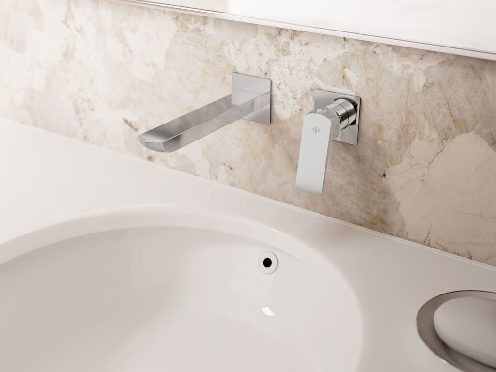 Grifo monomando de lavabo de empotrar Marriot GME – Cromo – imagen 2