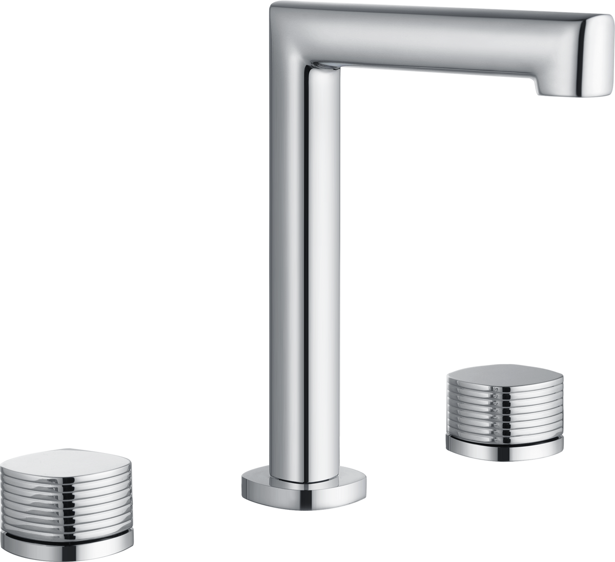 Grifo bimando de lavabo sobre encimera caño bajo Firenze Imex – Cromo