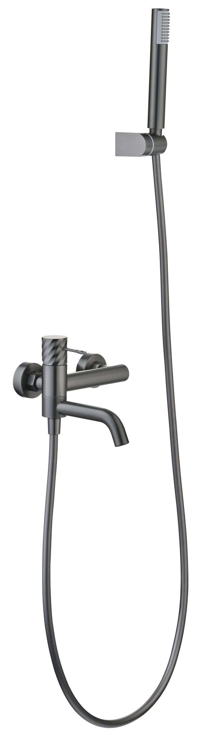 Conjunto de bañera y ducha monomando Bless Imex – Black gun metal
