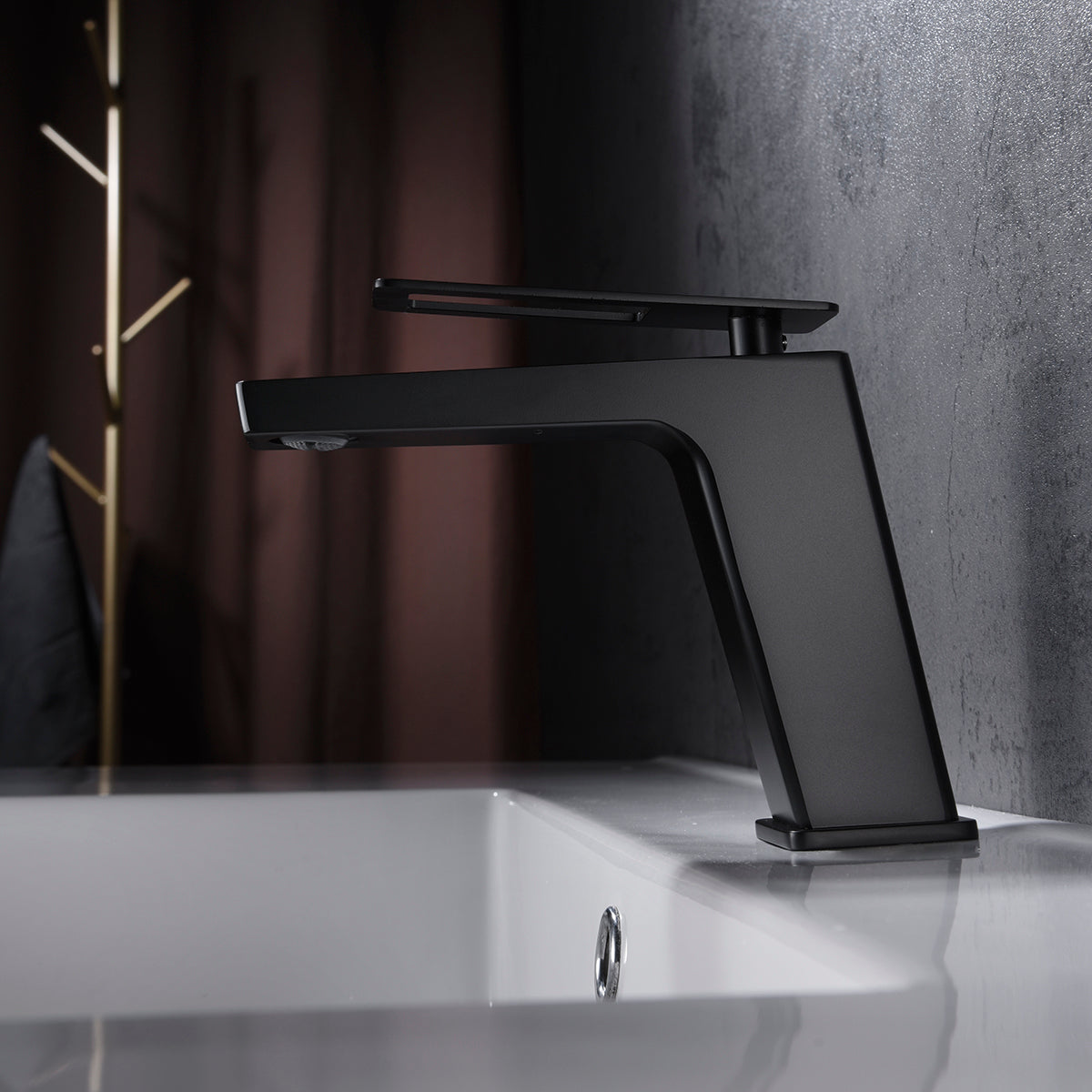 Grifo de lavabo Suecia IMEX – Negro mate – imagen 8