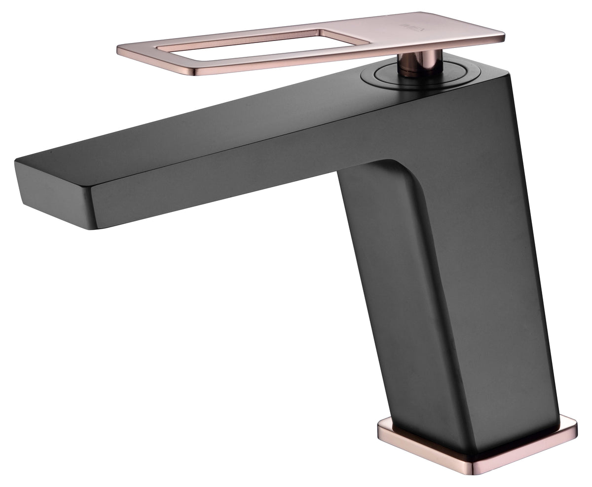 Grifo de lavabo Suecia IMEX – Negro Rosa – imagen 3