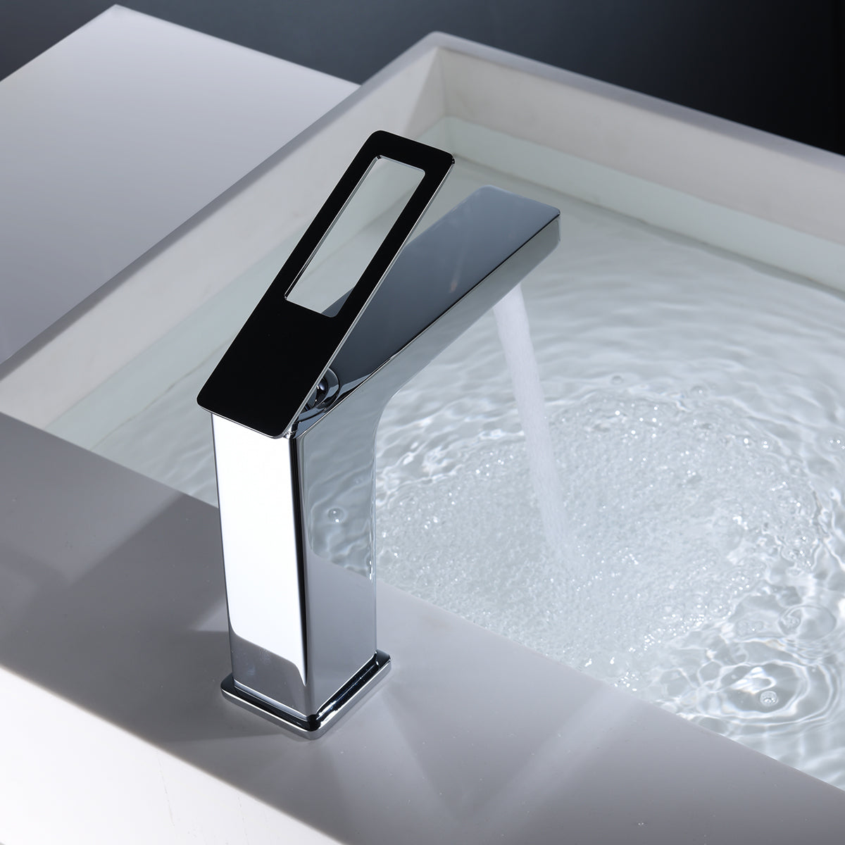 Grifo de lavabo Suecia IMEX – Cromo – imagen 2