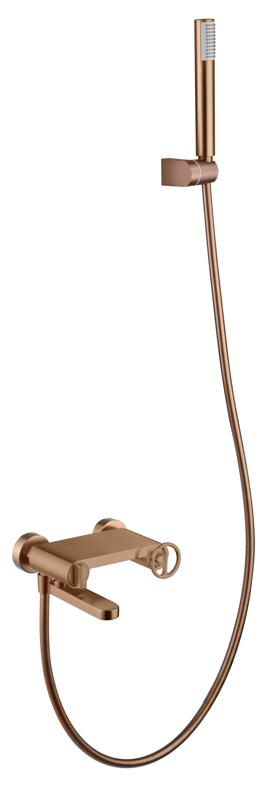 Grifo de bañera y ducha Olimpo IMEX – Oro rosa cepillado – imagen 6