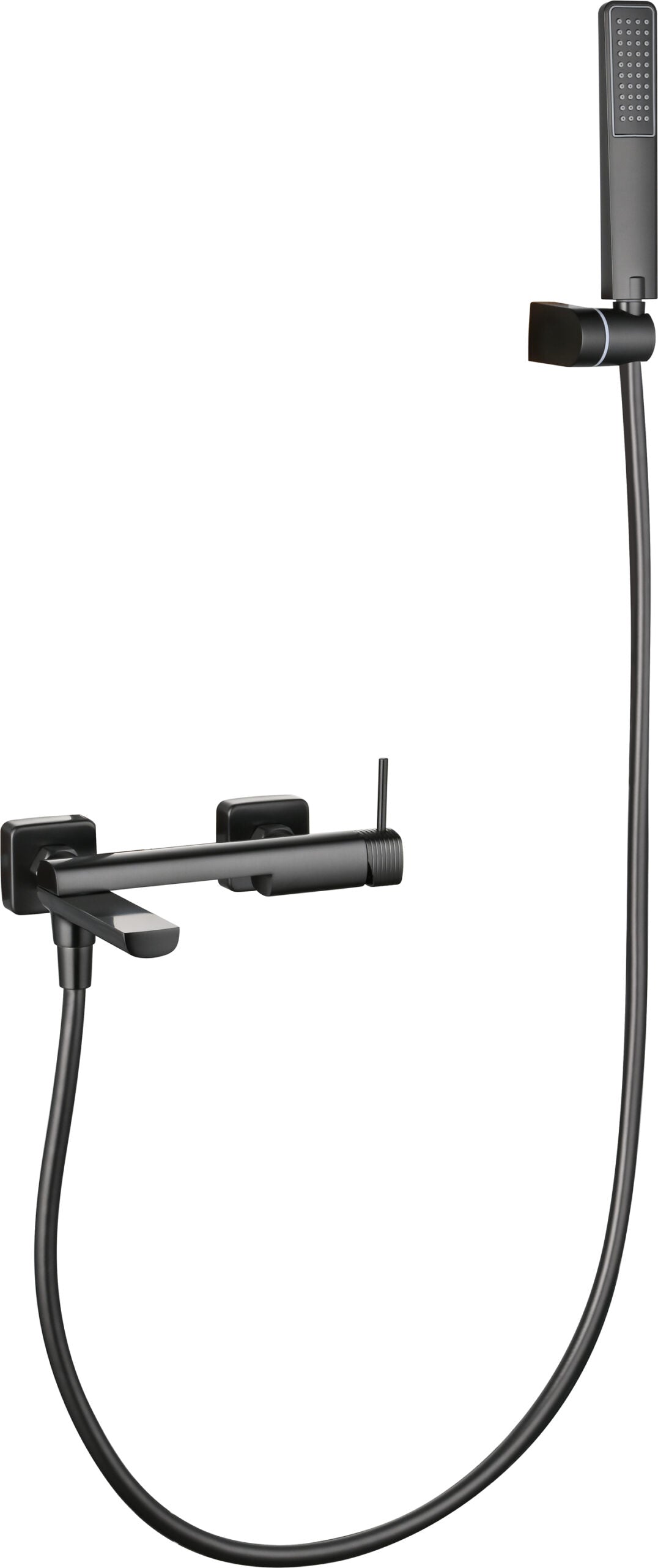 Conjunto de bañera y ducha monomando Firenze IMEX – Black gun metal