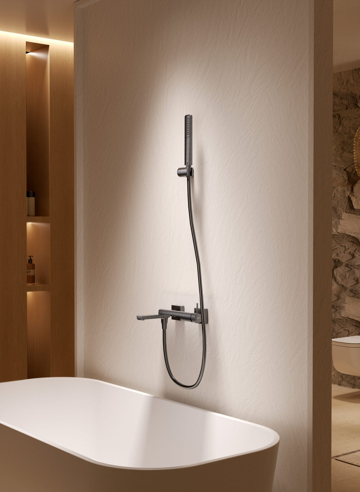 Conjunto de bañera y ducha monomando Firenze IMEX – Oro cepillado – imagen 18
