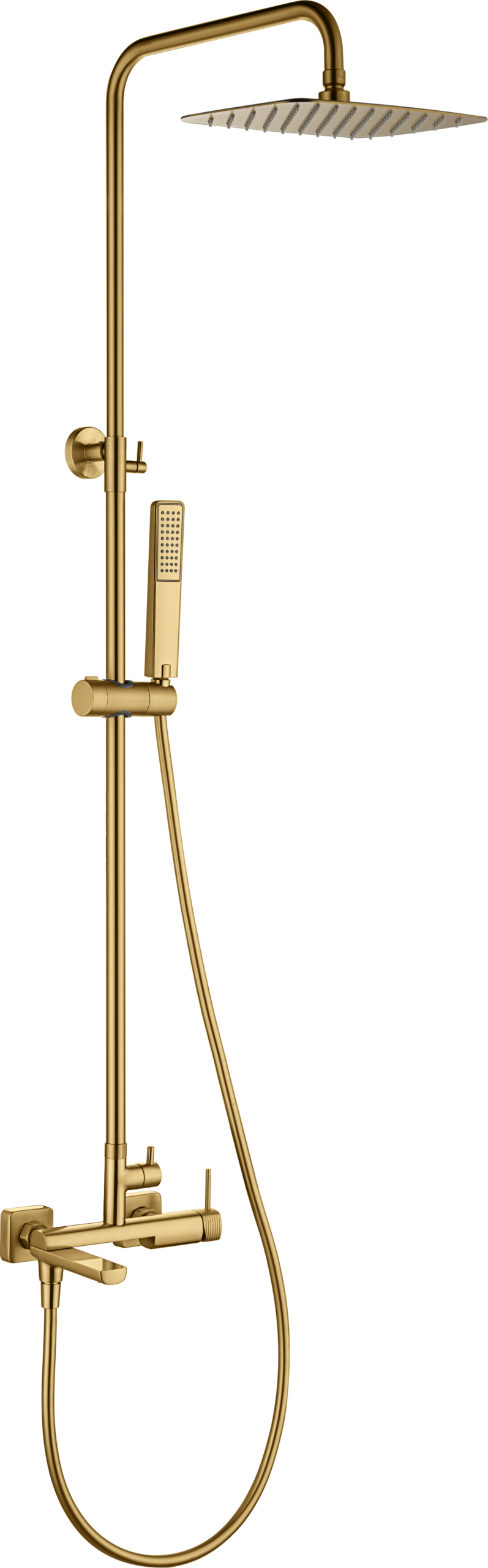 Columna de bañera y ducha monomando Firenze Imex – Oro cepillado