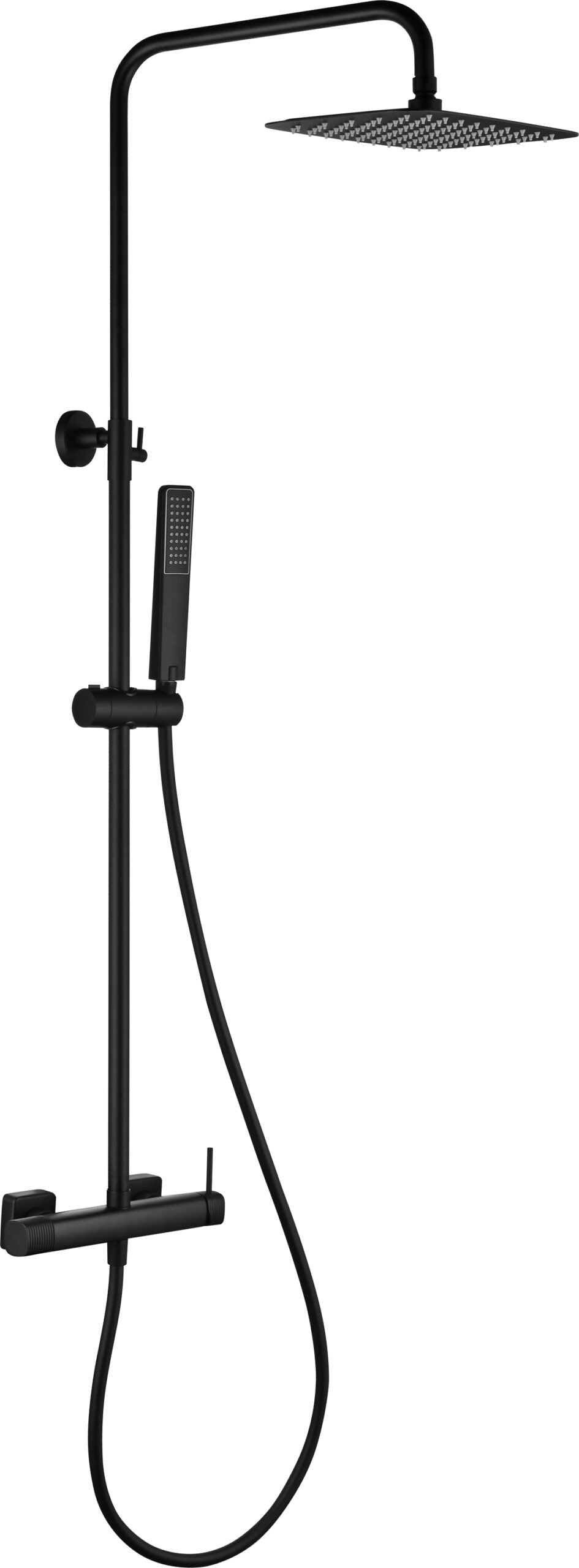 Columna de ducha monomando Firenze Imex – Negro mate