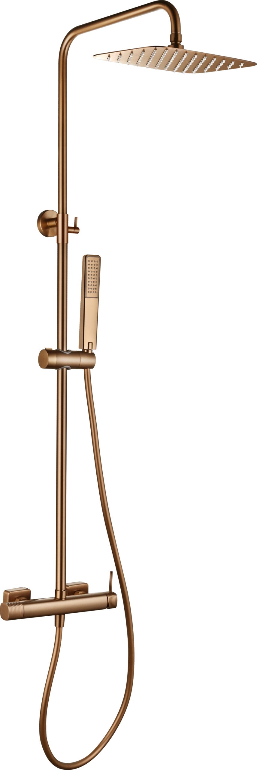 Columna de ducha monomando Firenze Imex – Oro rosa cepillado