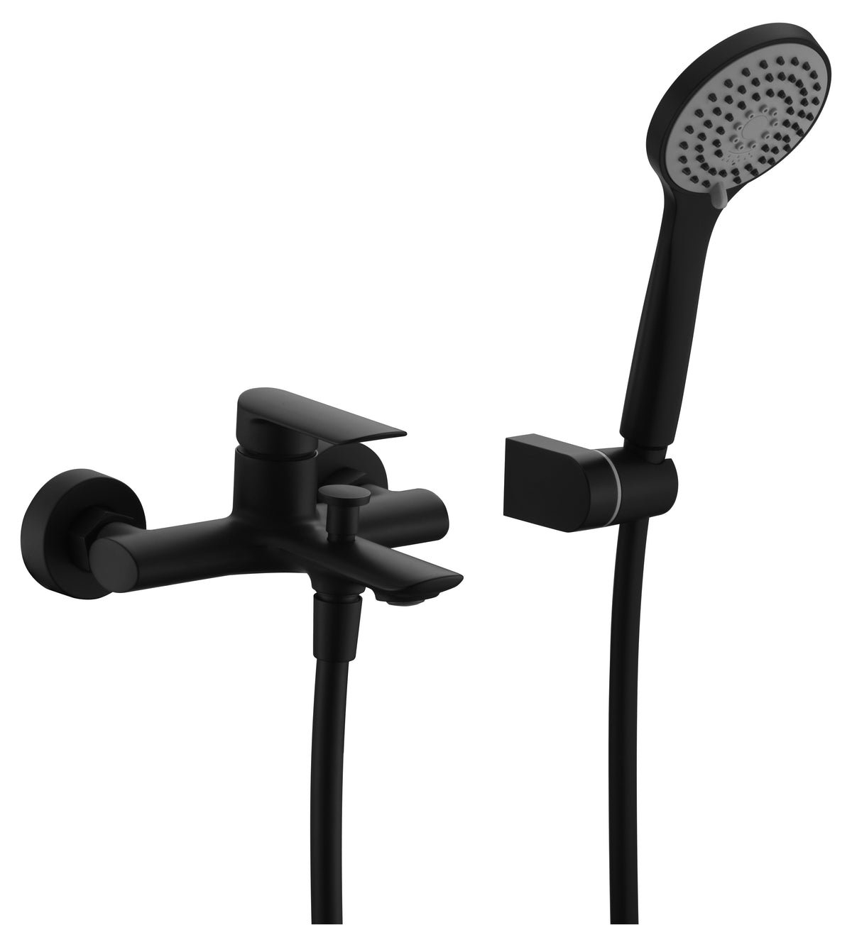 Grifo de bañera y ducha Ural Imex – Negro mate