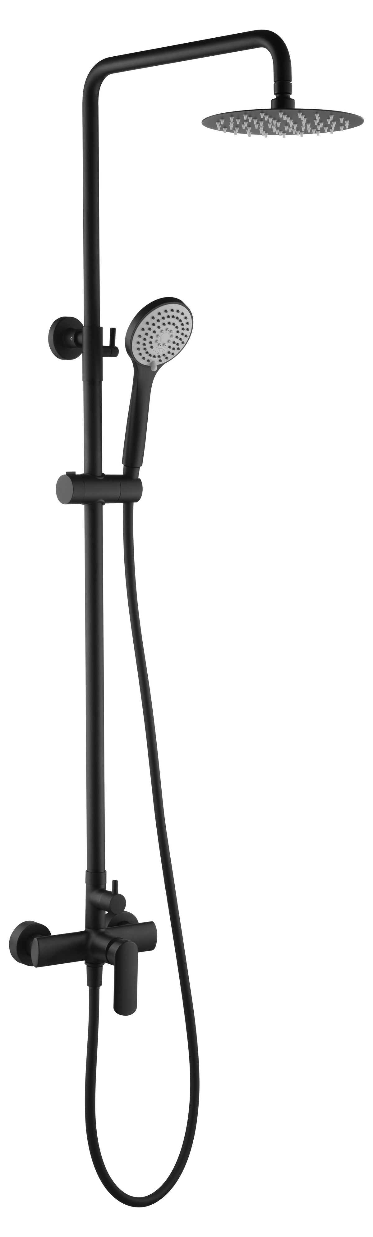 Columna de ducha Ural IMEX – Negro mate – imagen 4