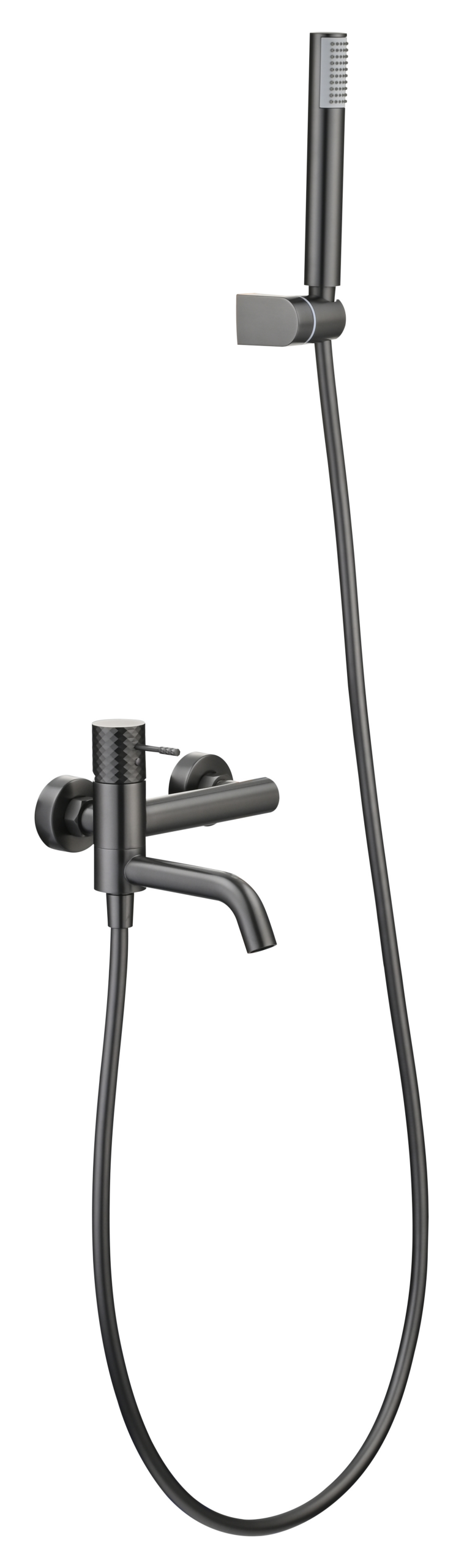 Conjunto de bañera y ducha monomando Genova IMEX – Black gun metal – imagen 6