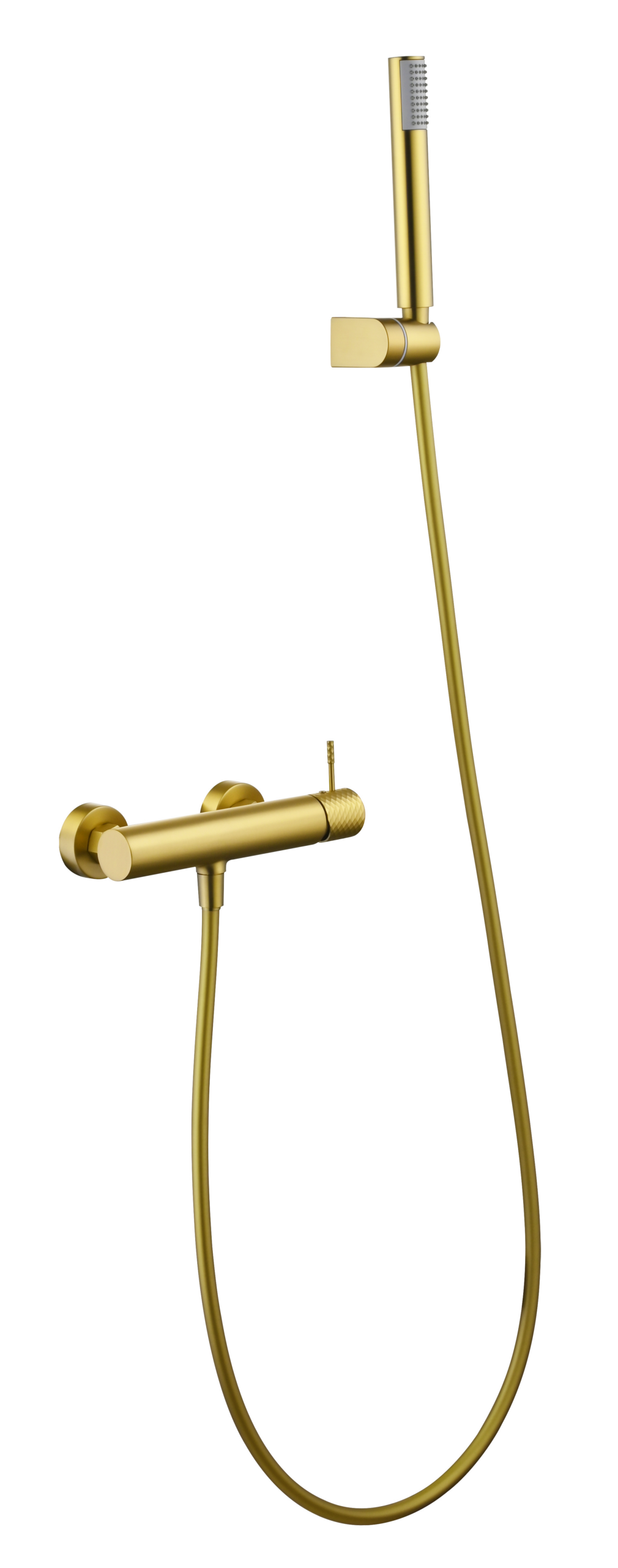 Conjunto de ducha monomando Genova Imex – Oro cepillado