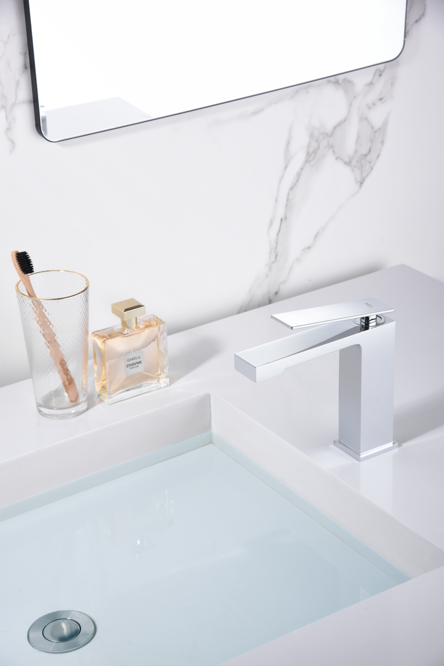 Grifo monomando de lavabo Pisa IMEX – Cromo – imagen 2