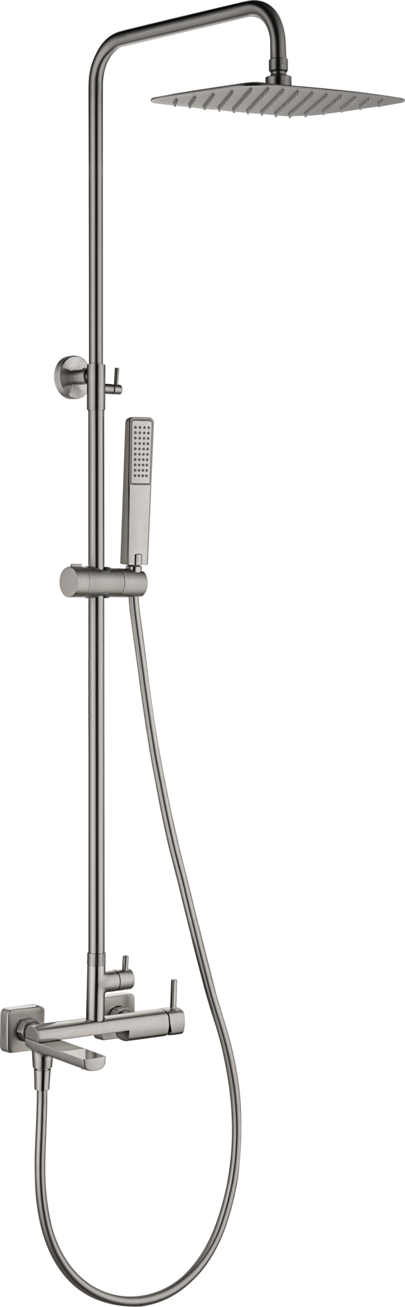 Conjunto de bañera monomando Toscana Imex – Níquel cepillado