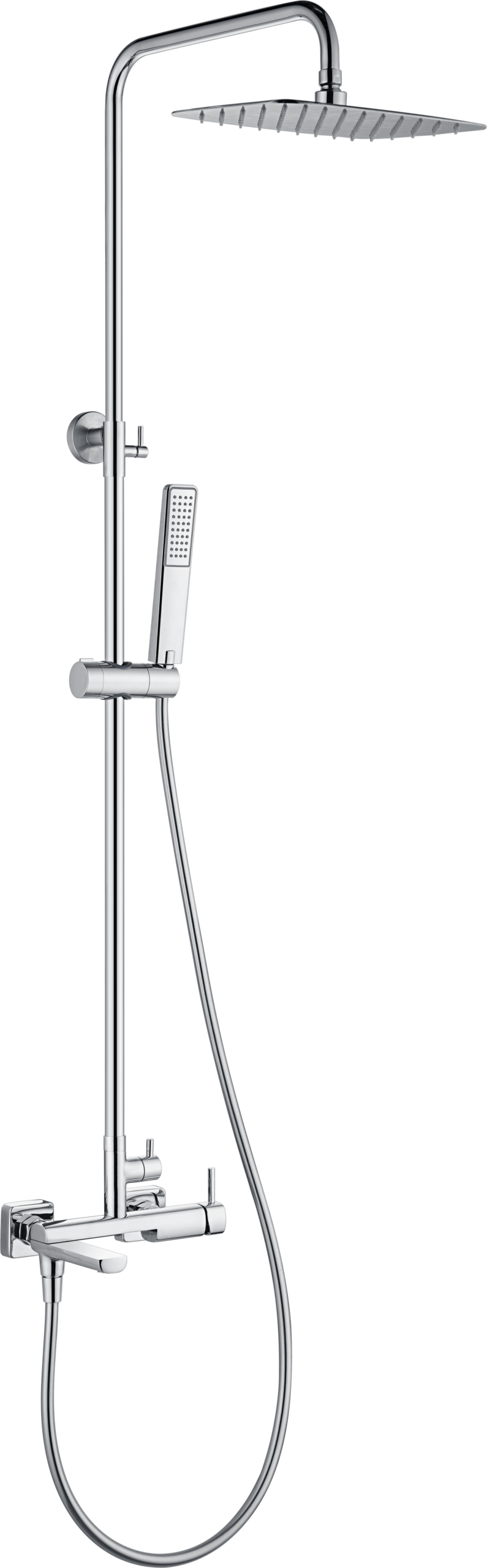 Conjunto de bañera monomando Toscana Imex – Cromo
