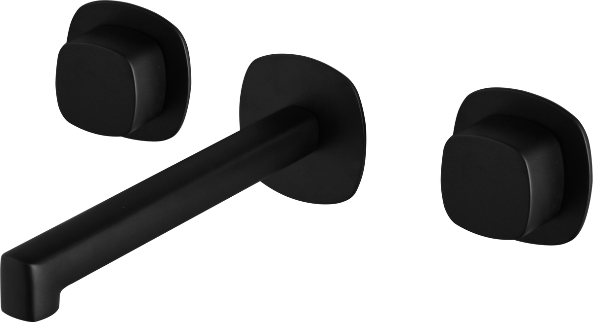 Grifo de lavabo bimando empotrado lavabo Toscana Imex – Negro mate