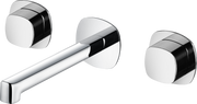 Grifo de lavabo bimando empotrado lavabo Toscana Imex – Cromo