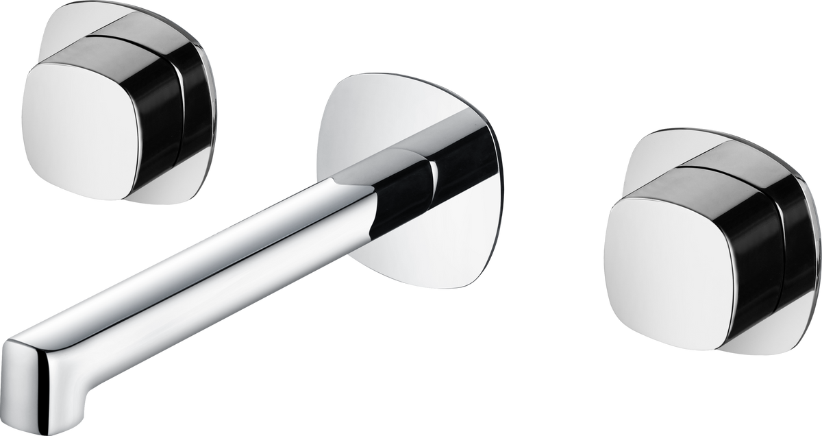 Grifo de lavabo bimando empotrado lavabo Toscana Imex – Cromo