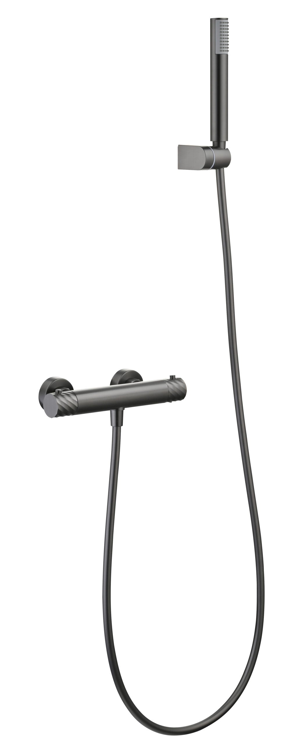 Conjunto de ducha termostático Bless Imex – Black gun metal