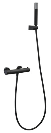 Conjunto de ducha termostático Bless Imex – Negro mate
