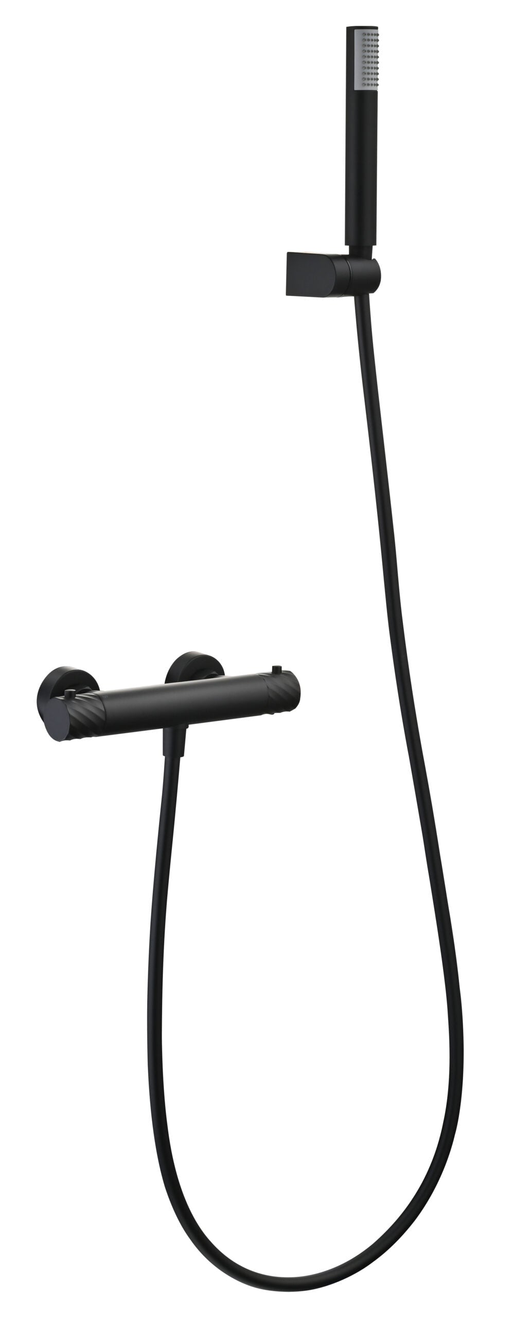 Conjunto de ducha termostático Bless Imex – Negro mate