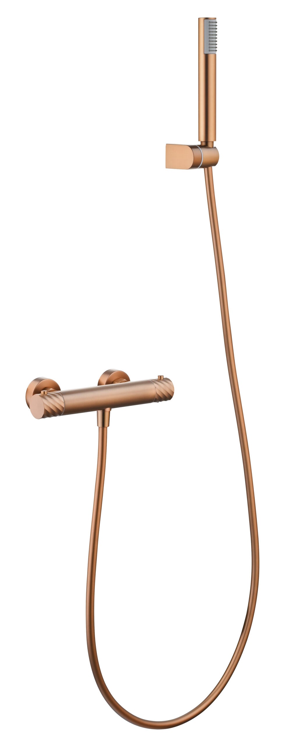Conjunto de ducha termostático Bless Imex – Oro rosa cepillado