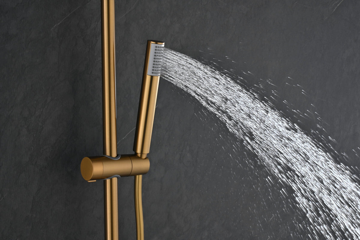 Columna de ducha termostática Bless IMEX – Oro cepillado – imagen 15