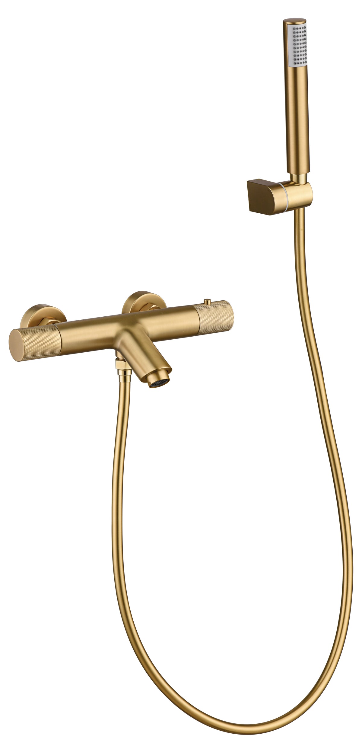 Grifo de bañera y ducha termostático Line Imex – Oro cepillado