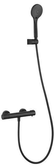 Conjunto de ducha termostático Eco-Kent Imex – Negro mate