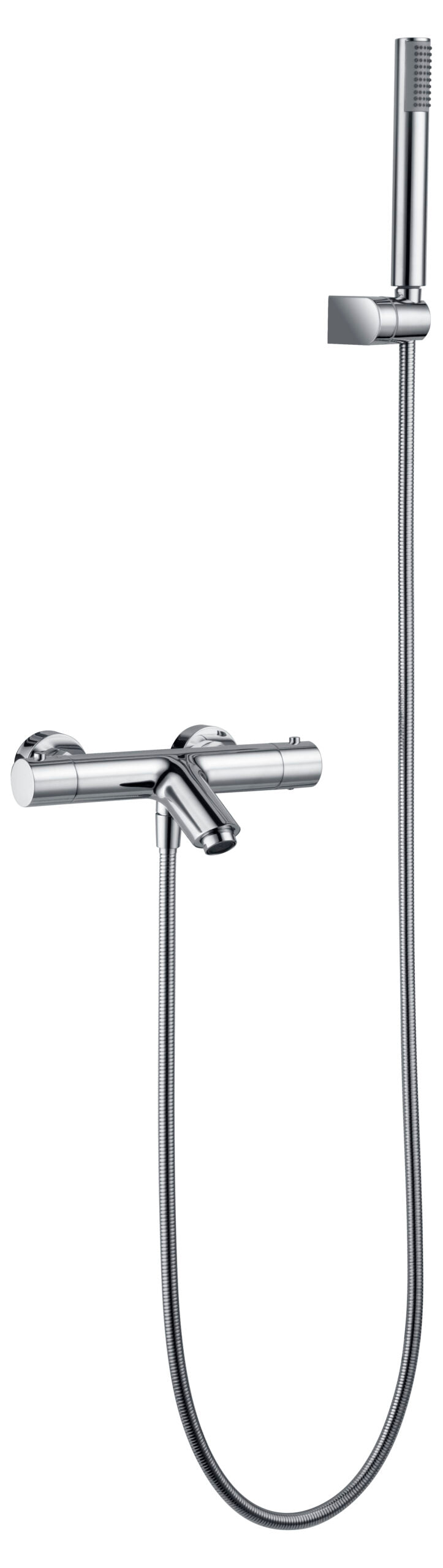 Grifo termostático de bañera y ducha Monza con kit de ducha IMEX – Cromo