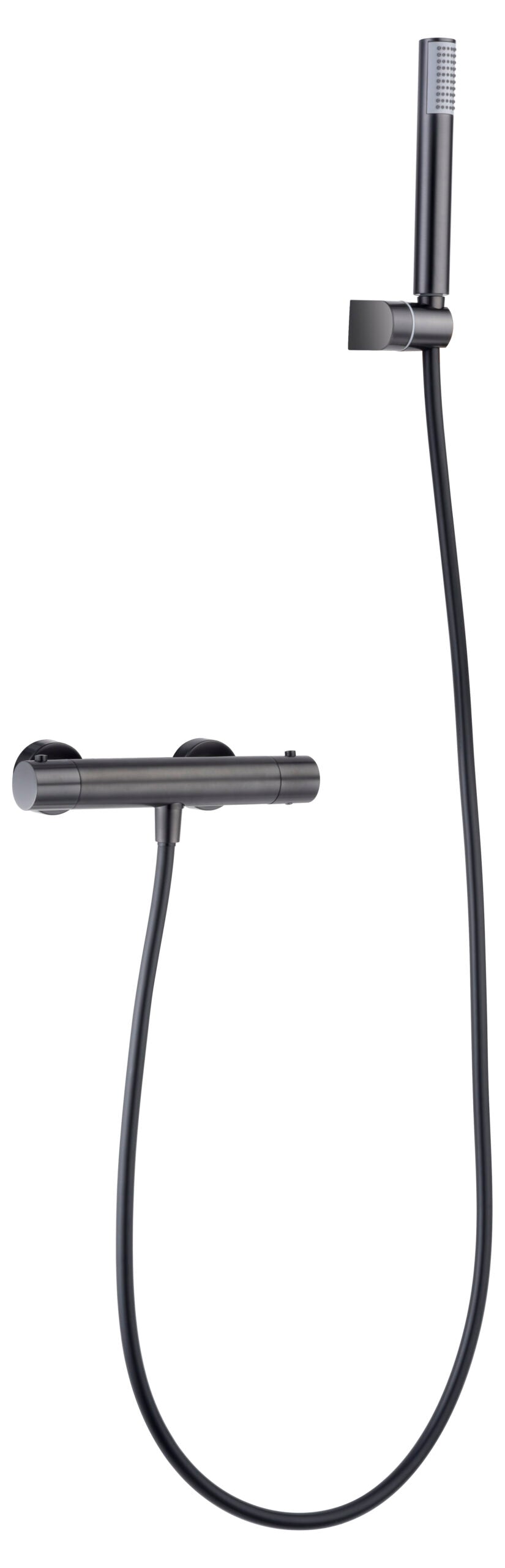 Conjunto de ducha termostático Monza IMEX – Black gun metal – imagen 14