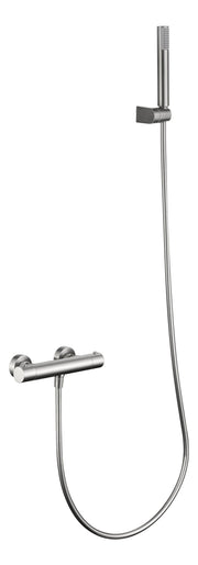 Conjunto de ducha termostático Monza IMEX – Níquel cepillado
