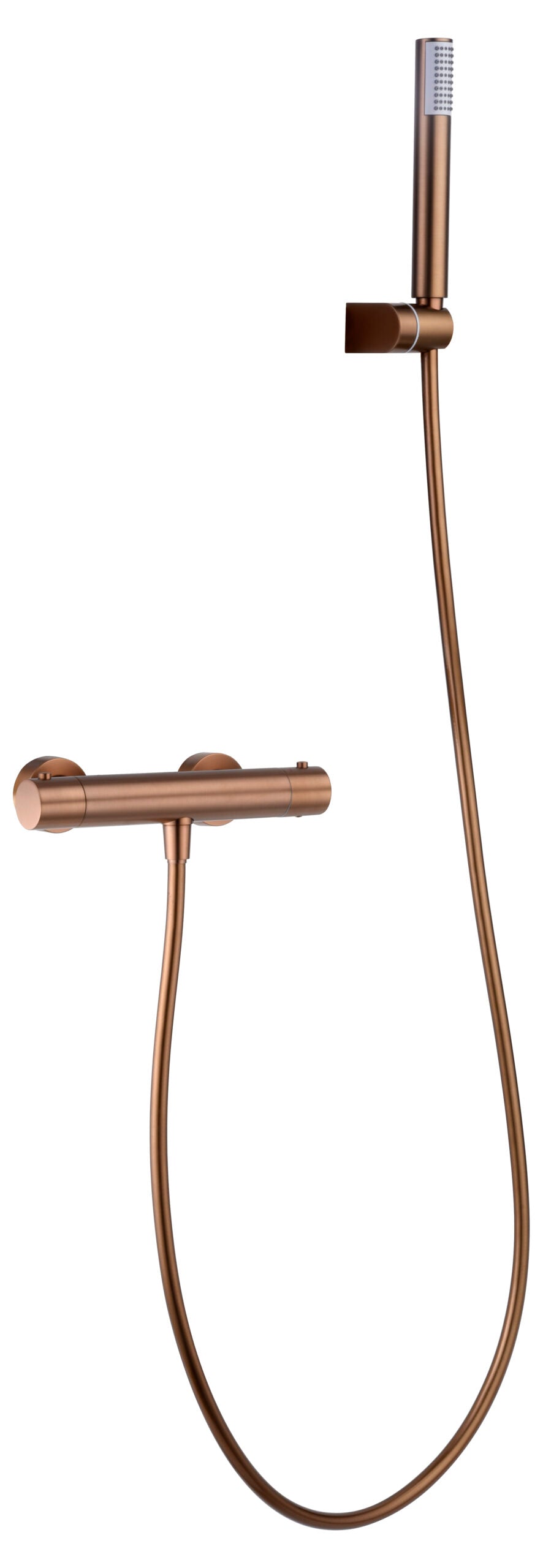 Kit ducha termostatico Monza — Oro rosa cepillado