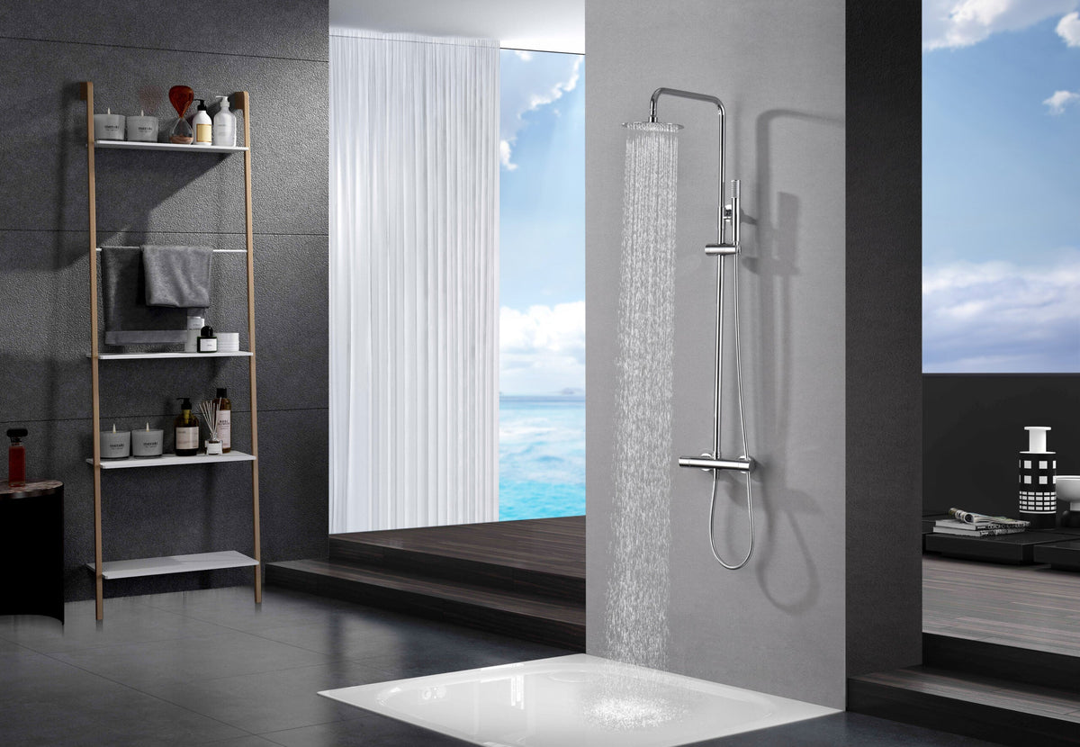 Columna de ducha conjunto de ducha termostático Monza Imex – Cromo