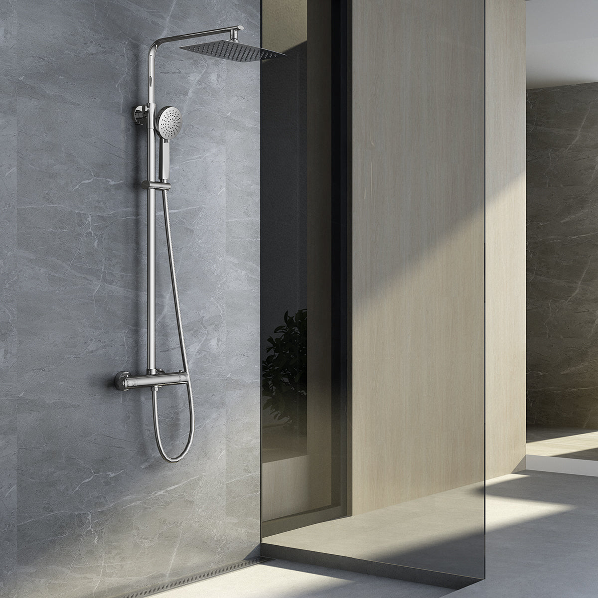 Conjunto ducha termostática Praga [IMEX®]