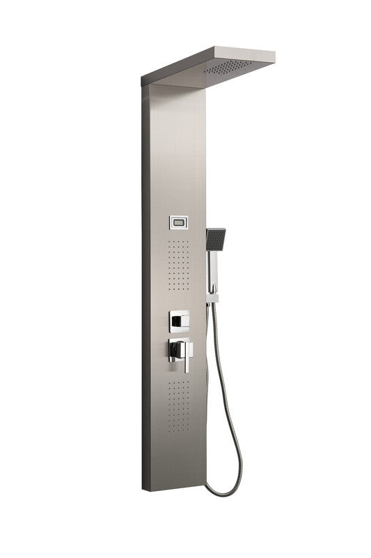Columna de hidromasaje acero plata S-9127