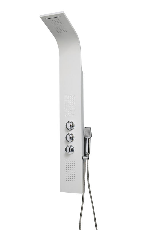 Columna de hidromasaje aluminio blanco A7304