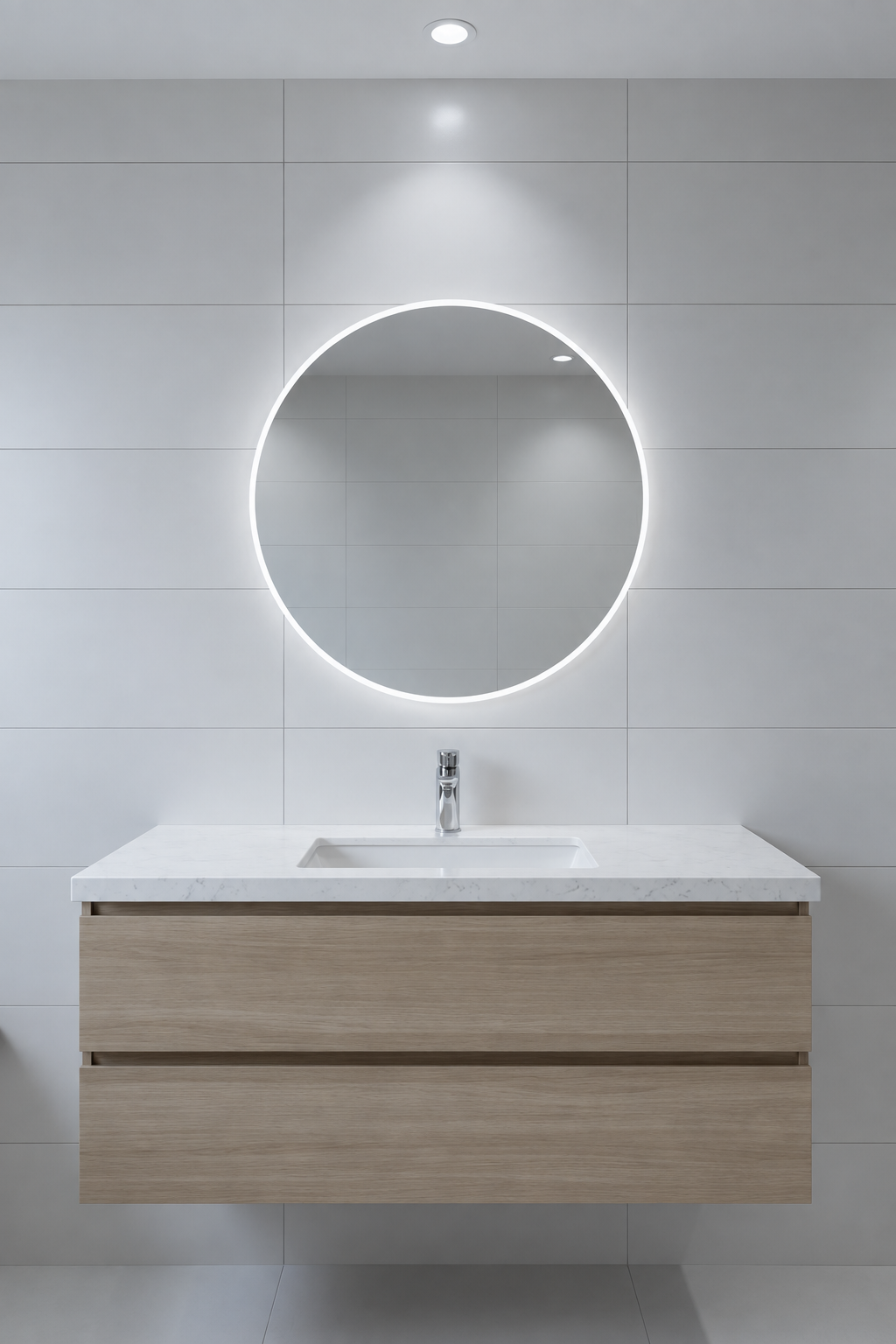 Espejo de baño LED redondo retroiluminado Clark – imagen 4