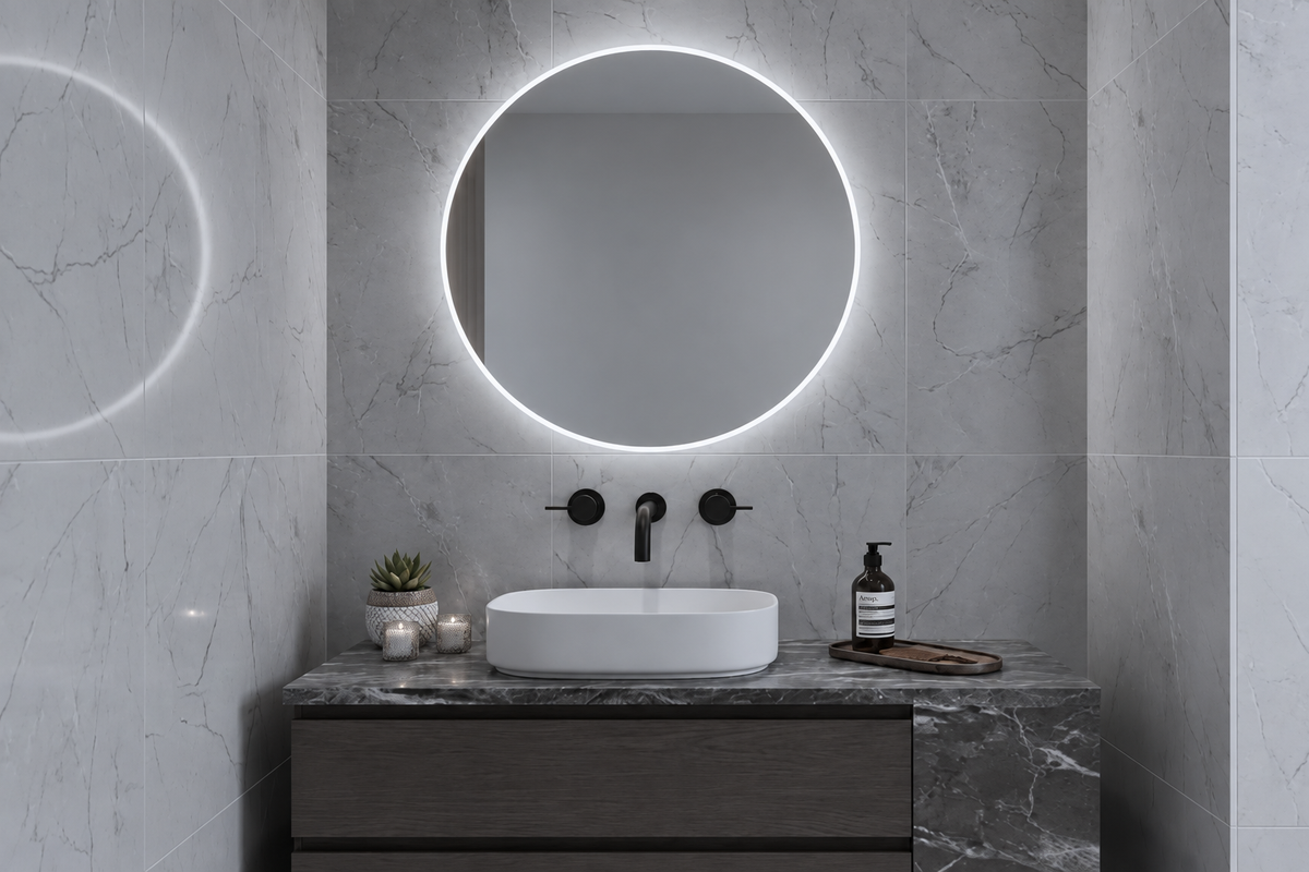 Espejo de baño LED redondo retroiluminado Clark – imagen 5
