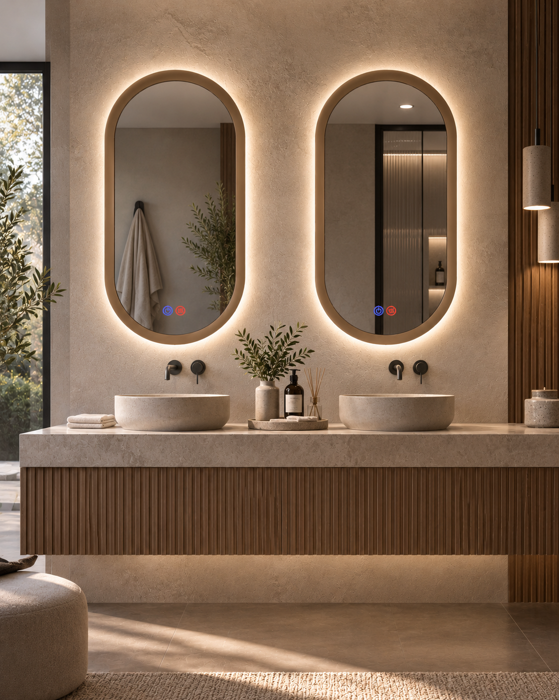 Espejo de baño rectangular sin luz Milan – imagen 1