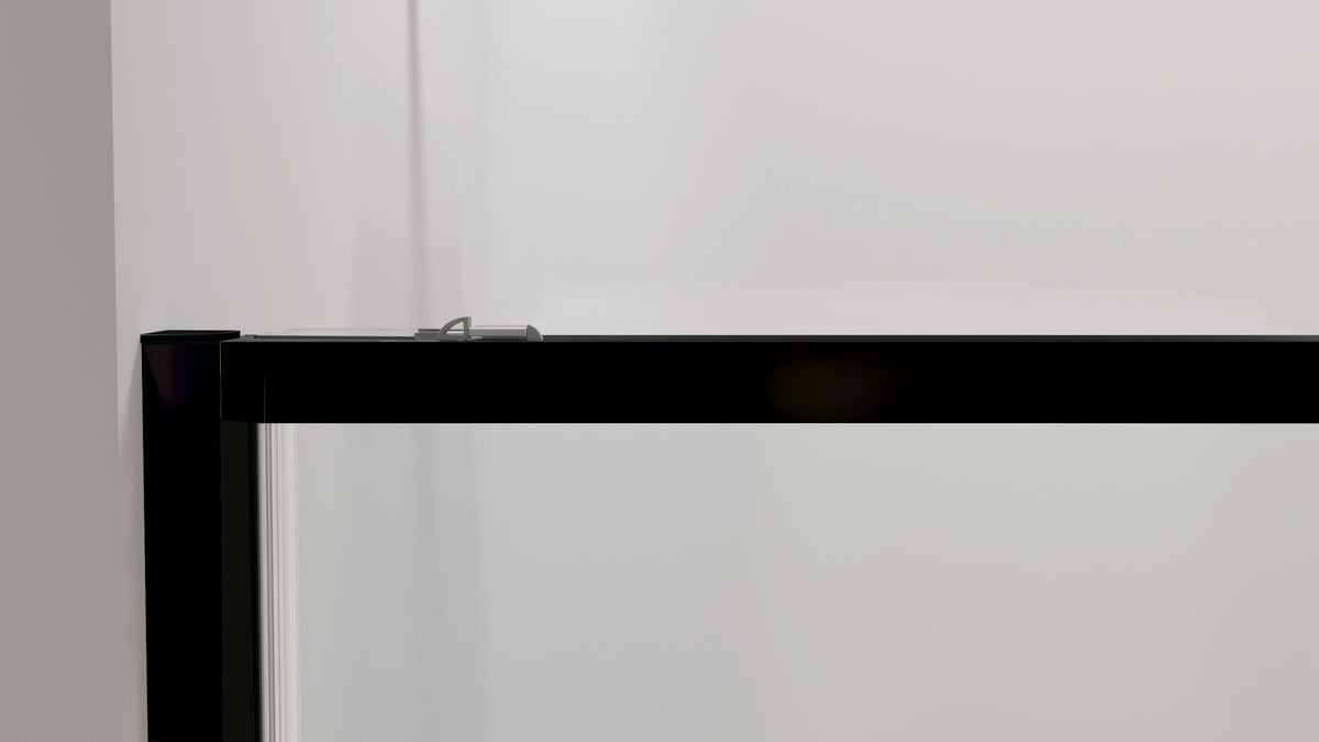 Mampara de ducha corredera frontal Twenty transparente GME – Negro – imagen 5
