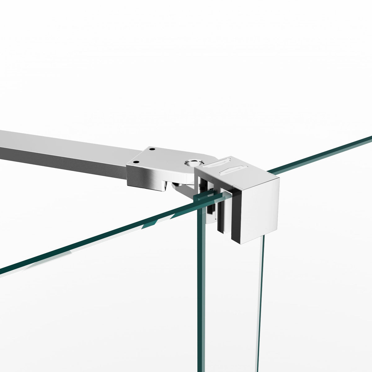 Mampara de ducha corredera frontal Kenna transparente con panel lateral GME – imagen 3 de 9