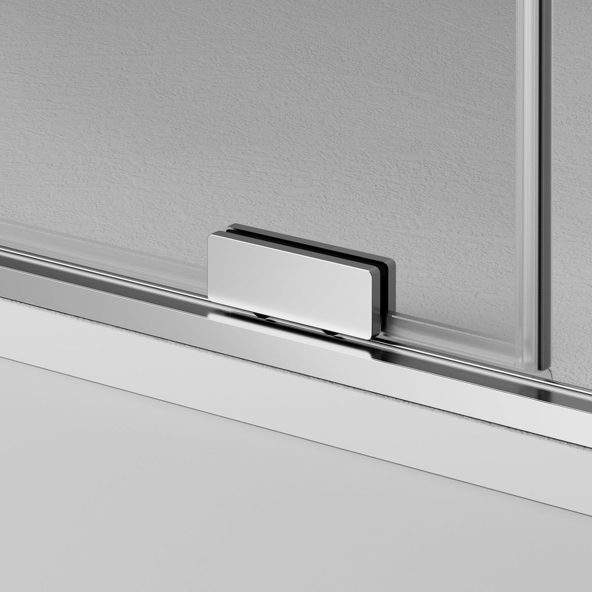 Mampara de ducha corredera frontal Kenna transparente con panel lateral GME – imagen 2 de 9