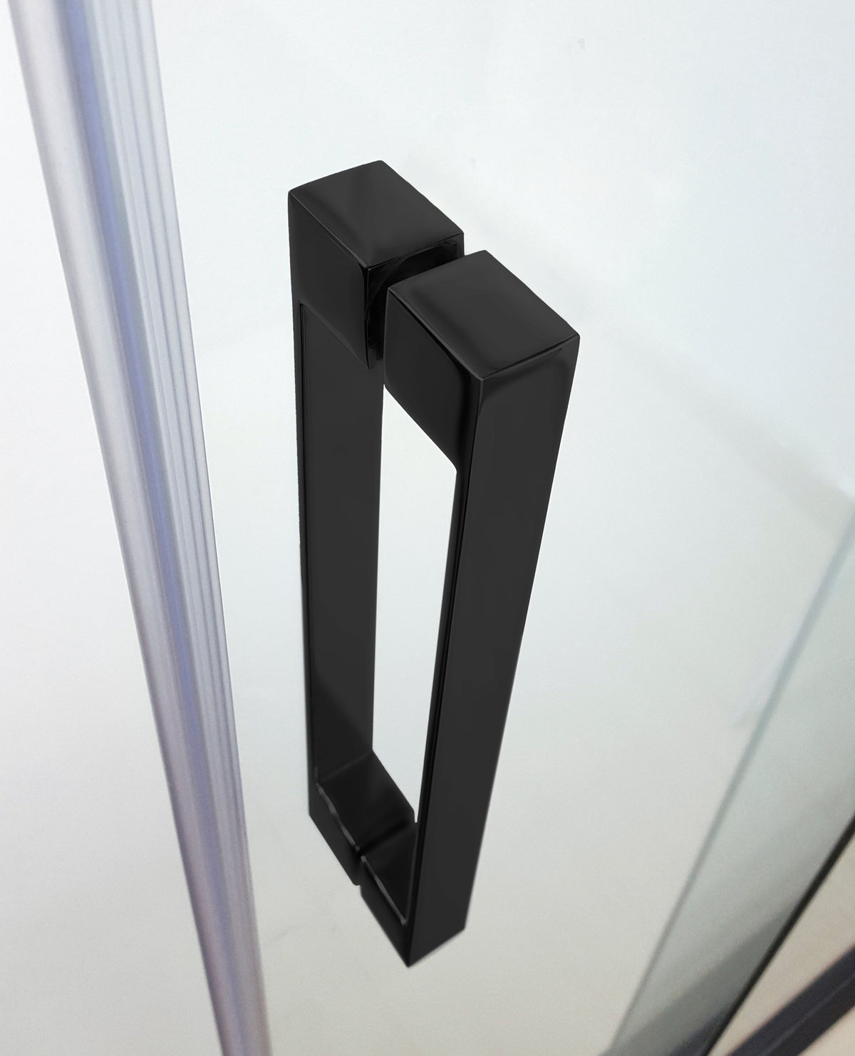 Mampara de ducha corredera semicircular Titan transparente GME – Negro – imagen 5