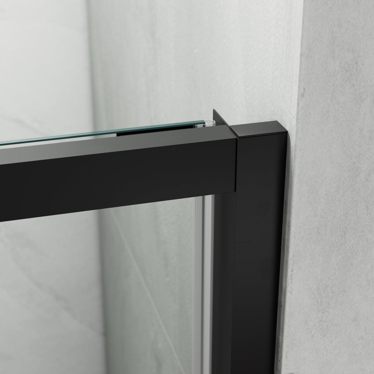 Mampara de ducha corredera-plegable Spazio transparente con panel lateral GME – imagen 5 de 6