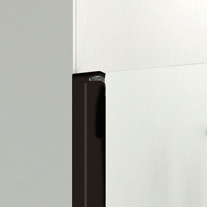 Mampara de ducha abatible Open transparente 77-169 cm GME – Negro – imagen 5