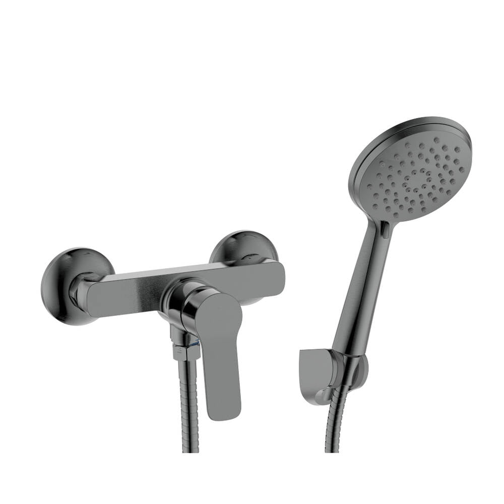 Conjunto de ducha ducha Rhio con kit GME – Titanio
