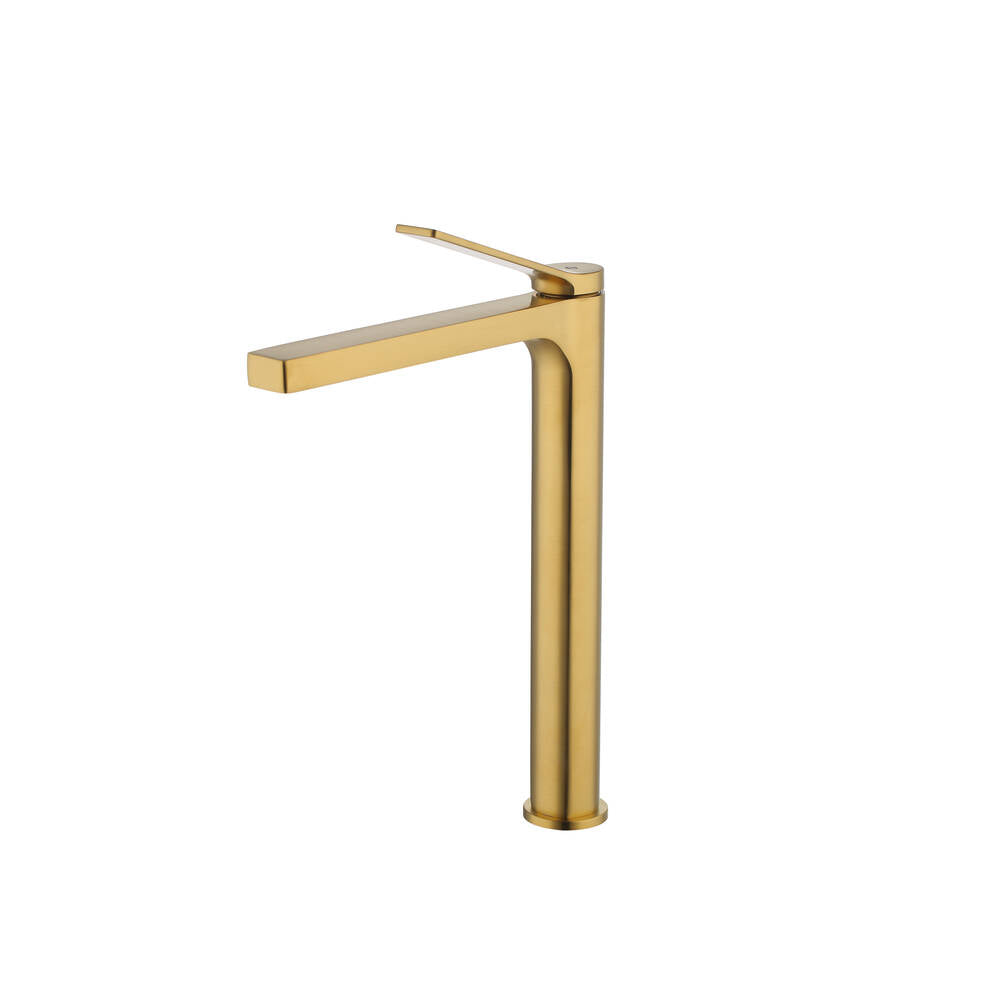 Grifo monomando de lavabo caño alto Tarsio GME – Oro