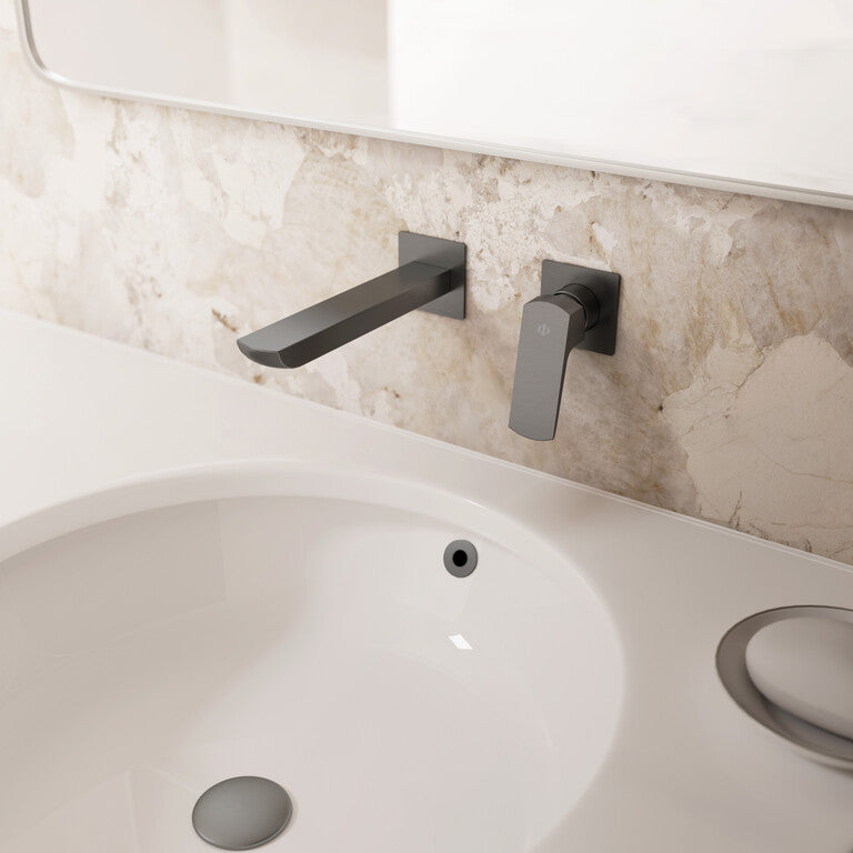 Grifo monomando de lavabo de empotrar Marriot GME – Titanio – imagen 5