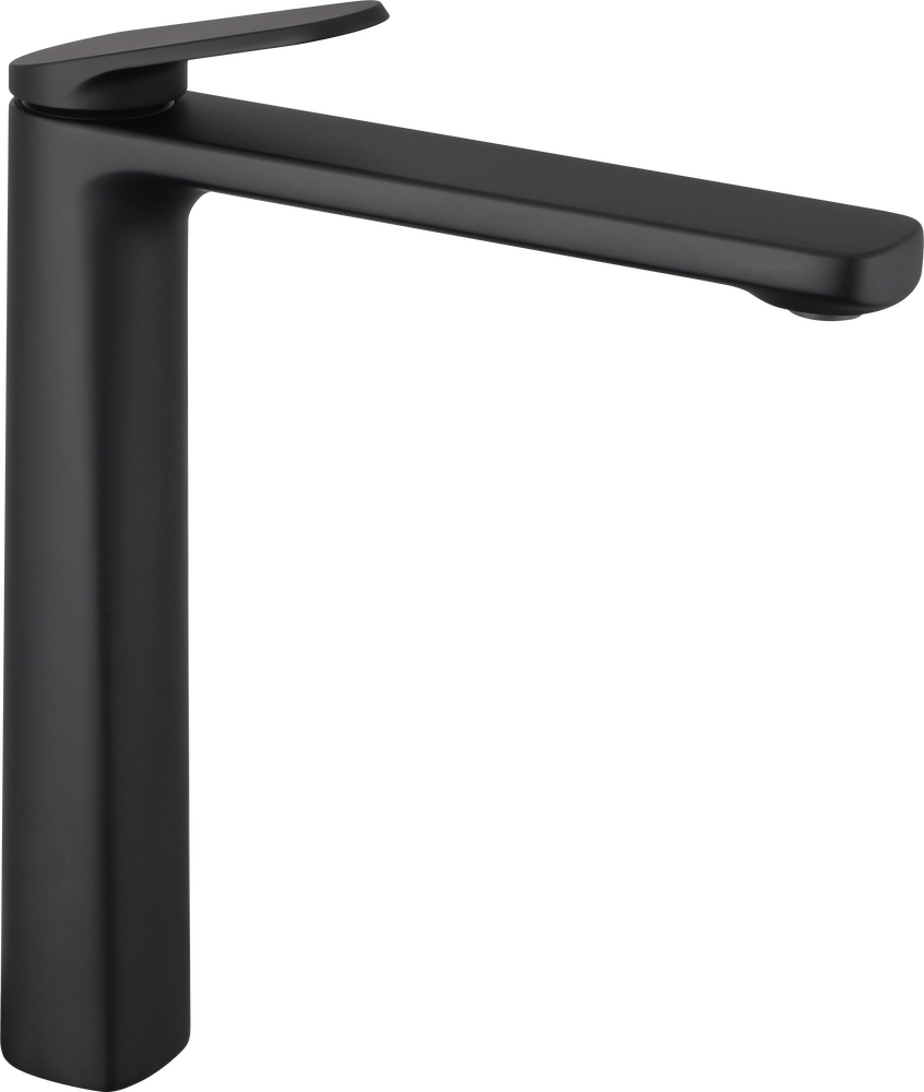 Grifo monomando de lavabo caño alto Lazio GME – Negro – imagen 9